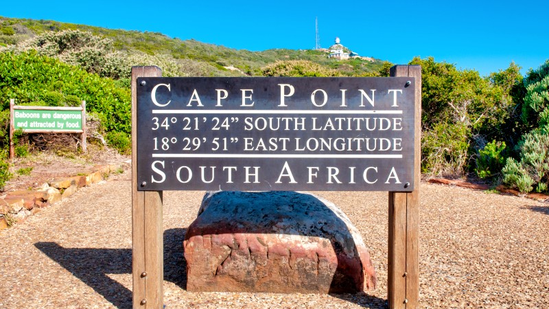 Cape Point informasjonsskilt