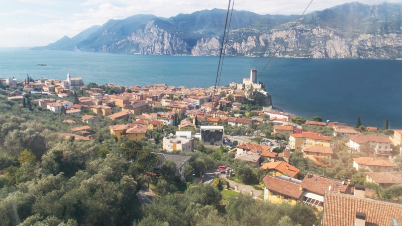 utsikt utover byen Malcesine