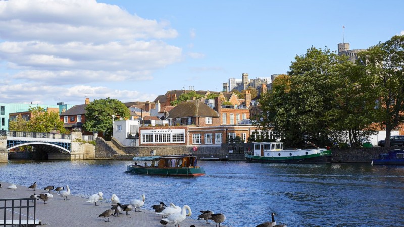 Utsikt over Themsen fra Sir Christopher Wren Hotel and Spa